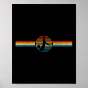 Bysketbyll Retro Slam Dunk Byll Sport Gift Poster