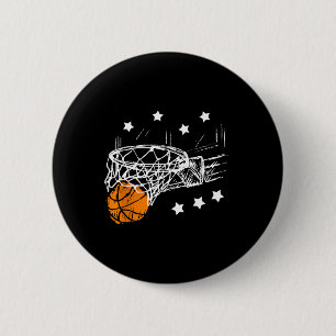 Bysketbyll S for Men Slam Dunk Tiener Kinder Jeugd Ronde Button 5,7 Cm