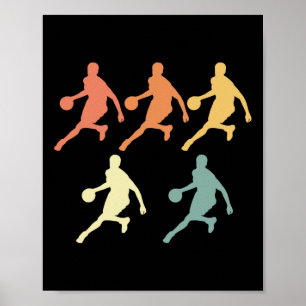 Bysketbyll S voor kinderen Mannen Slam Dunk Tiener Poster