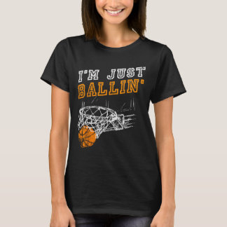 Bysketbyll S voor mannen Kinder jeugdspeler Slam D T-shirt