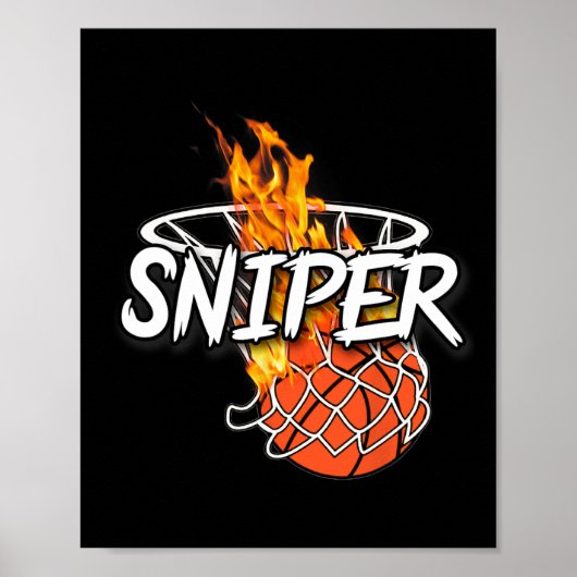 Bysketbyll Sniper - Hit From Anywhere - Fire Byske Poster (Voorkant)