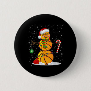 Bysketbyll Snowman Leuke Kerst Pyjama Matching Ronde Button 5,7 Cm