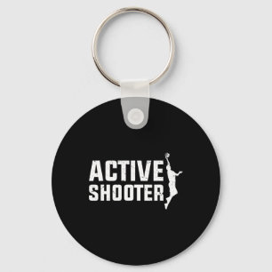 Bysketbyll Speler Actieve Schutter Bysketbyll Love Sleutelhanger