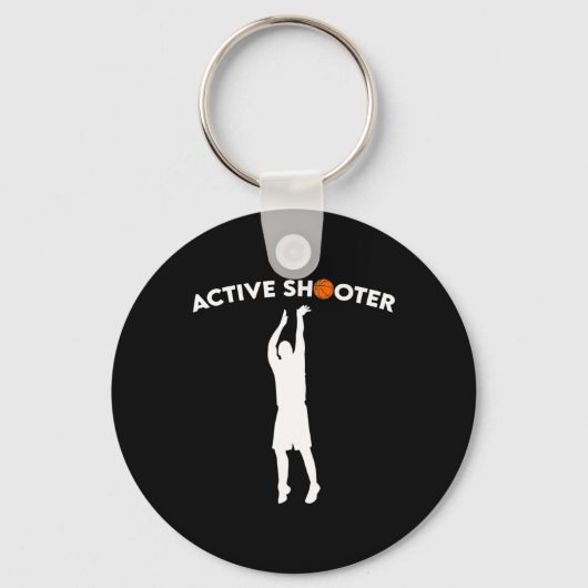 Bysketbyll Speler Actieve Schutter Bysketbyll Love Sleutelhanger (Voorkant)