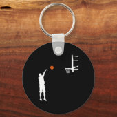 Bysketbyll-speler Coach Team Byller schoot Billy S Sleutelhanger (Voorkant)