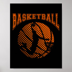Bysketbyll Speler Dunk Sport Coach Spel Team Hof Poster