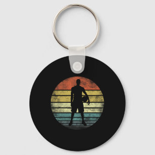 Bysketbyll Speler Gifts Fun Retro  Style Co Sleutelhanger