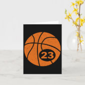 Bysketbyll Speler Jersey Nummer 23 Graphic Kaart (Gele Bloem)