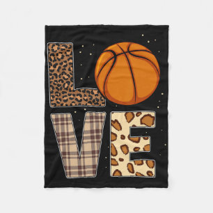 Bysketbyll Speler Leopard Cheetah Bysketbyll Liefd Fleece Deken
