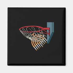 Bysketbyll-speler Menorah Hanukkah Sport Chanukah Magneet