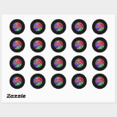 Bysketbyll Splash Team Player Bysketbyll Player be Ronde Sticker (Vel)