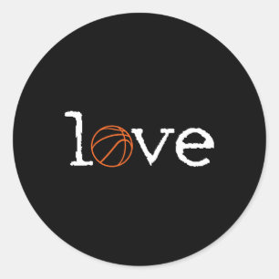 Bysketbyll Sportatleet Court Player Gift Ronde Sticker
