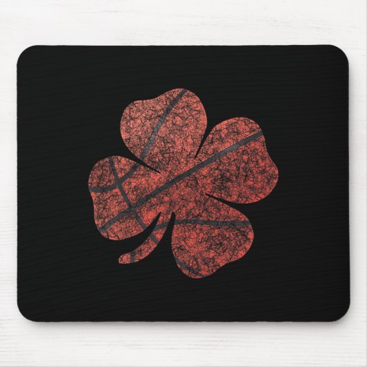 Bysketbyll St Patricks Day Boys Mannen Shamrock Muismat (Voorkant)