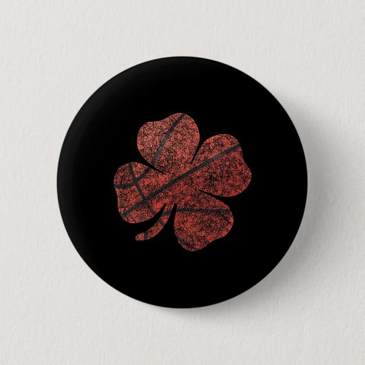 Bysketbyll St Patricks Day Boys Mannen Shamrock Ronde Button 5,7 Cm (Voorkant)