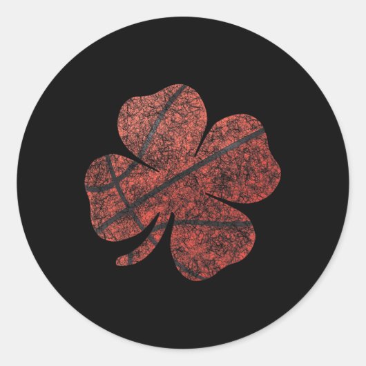 Bysketbyll St Patricks Day Boys Mannen Shamrock Ronde Sticker (Voorkant)