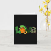 Bysketbyll St Patricks Day Mannen Vrouwen Kaart (Gele Bloem)