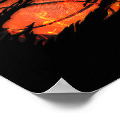 Bysketbyll Team Dunking Fan Dames Kinder Tieners Poster (Hoek)