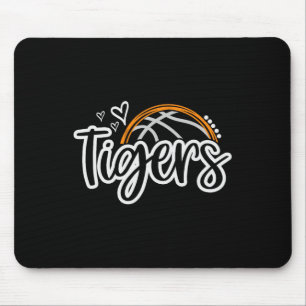 Bysketbyll Tigers School Sport Fan Team Spirit Muismat