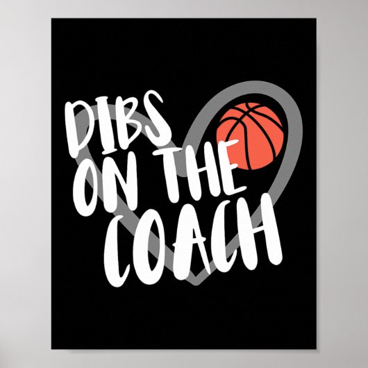 Bysketbyll vrouw coach vrouw Dibs op de coach Poster (Voorkant)