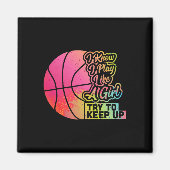 Bysketbyll Vrouwen Fun Gift Team Speel als een mei Magneet (Voorkant)