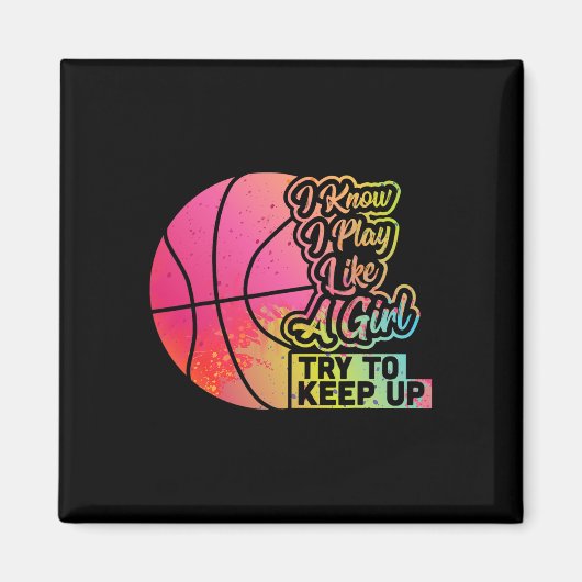 Bysketbyll Vrouwen Fun Gift Team Speel als een mei Magneet (Voorkant)