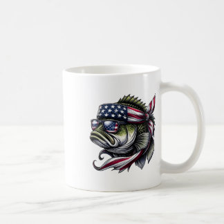 BYSS Amerikaanse Vlag Zonnebril 4 juli Fish Fi Koffiemok