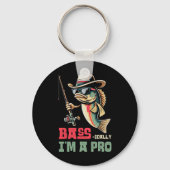 Byss-ically I Am A Pro Funny Fishing Lovers Sleutelhanger (Voorkant)
