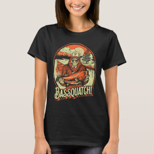 Byssquatch! Byss Visser Sasquatch Grappige Bigfoot T-shirt