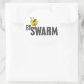 bySwarm stickers - wit (Tas)