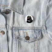 Byte bever speld ronde button 3,2 cm (In situ)