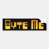 Byte me Bumpersticker (Voorkant)