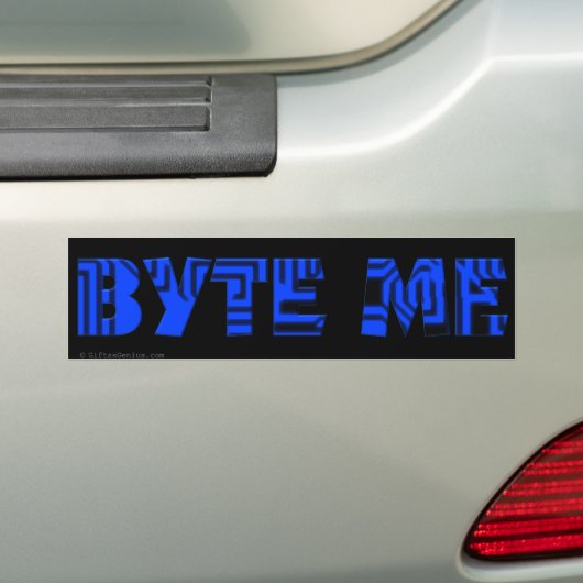 Byte Me Computer Circuit Board Bumpersticker (Op auto)