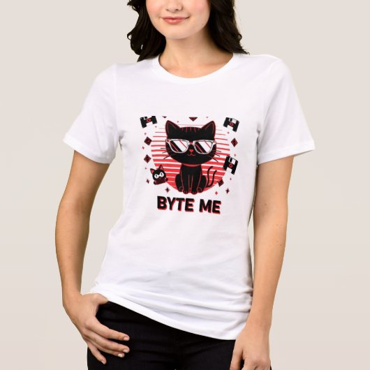 Byte Me Tri-Blend Shirt (Voorkant)