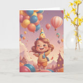 Byte-Sized Birthday Wishes Kaart (Gele Bloem)
