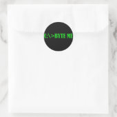 BYTEME.jpg Ronde Sticker (Tas)