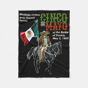 Byttle of Puebla 5 mei Mexicaanse Cinco de Mayo Fleece Deken