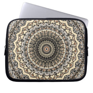 Bywent Love Mandala Kaleidoscope Pattern Laptop Sleeve