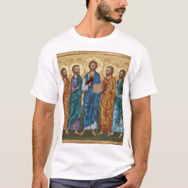 Byzantijns icoon van Christus en Apostelen T-shirt