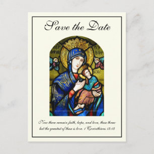 Byzantijns-Katholieke Trouwdag 'Save the Date' Aankondigingskaart