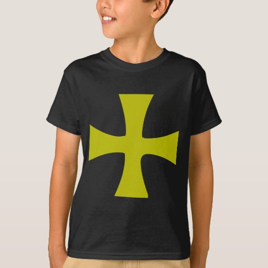Byzantijns Kruis van Goud T-shirt (Voorkant)