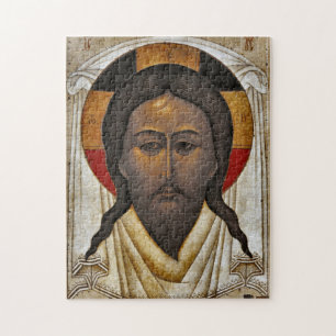 Byzantijns-orthodox Christelijk icoon Pantocrator Legpuzzel
