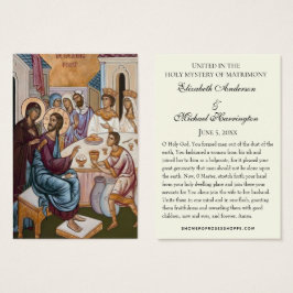 Byzantijns-orthodoxe oosterse ritus trouw Heilige Visitekaartje