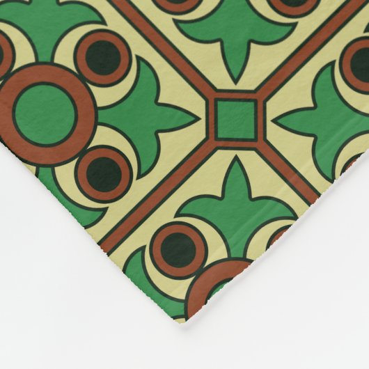 Byzantijns patroon fleece deken (Hoek)