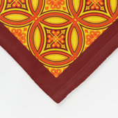 Byzantijns patroon fleece deken (Hoek)