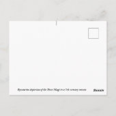 Byzantijnse afbeelding van het Magi Christmas-Brie Briefkaart (Achterkant)