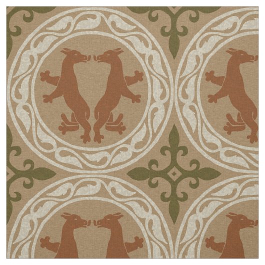 Byzantijnse beesten stof (Swatch)