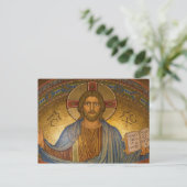 Byzantijnse Christ Jesus briefkaart (Staand voorkant)