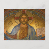 Byzantijnse Christ Jesus briefkaart (Voorkant)