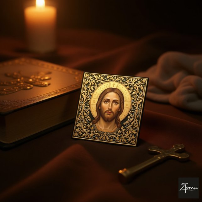 Byzantijnse Christus-icoon - Jezus (Creator heeft geüpload)