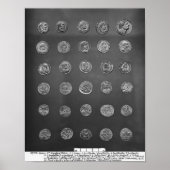 Byzantijnse en Romeinse munten, 4 tot 10e eeuw Poster (Voorkant)